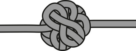 Isolated Gordian Knot - Vector Illustrationのイラスト素材