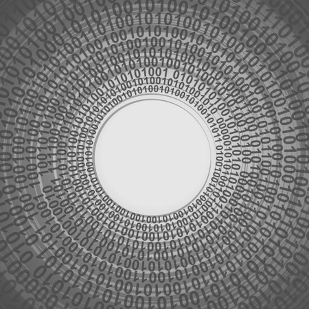 binary background with number 1 and 0のイラスト素材
