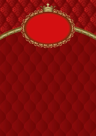 decorative background with royal frameのイラスト素材