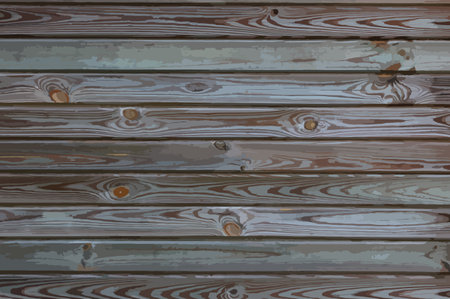 wooden planks background - vector illustrationのイラスト素材