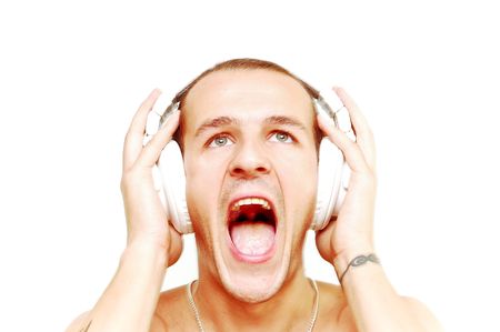 DJ's screamの写真素材