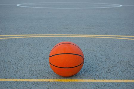 photo of a orange basketballの写真素材