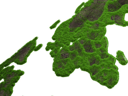 3d render of a world mapの写真素材