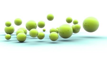 abstract spheres 3d image. (look for simmilar images in my portfolio)の写真素材