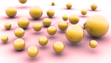 abstract spheres 3d image. (look for simmilar images in my portfolio)の写真素材