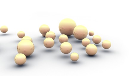 abstract spheres 3d image. (look for simmilar images in my portfolio)の写真素材