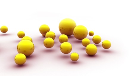 abstract spheres 3d image. (look for simmilar images in my portfolio)の写真素材