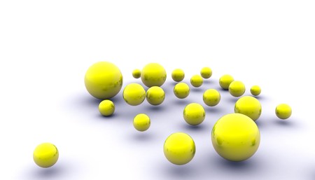 abstract spheres 3d image. (look for simmilar images in my portfolio)の写真素材