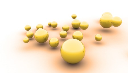 abstract spheres 3d image. (look for simmilar images in my portfolio)の写真素材