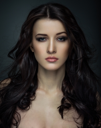 Portrait of beautiful female model の写真素材