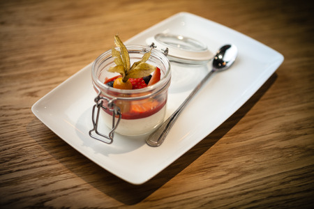 panna cotta dessertの写真素材