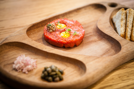 Boeuf a la tartarの写真素材