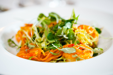Salad with prawnsの写真素材
