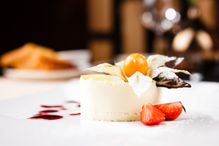 Panna cotta dessertの写真素材