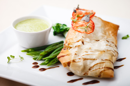 Chicken breast with riceの写真素材