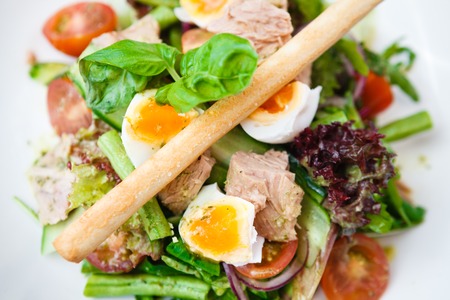 Salad nicoise with tunaの写真素材