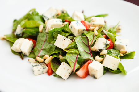 Salad with strawberryの写真素材