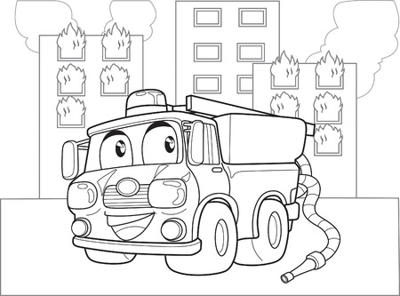 FIRE ENGINEのイラスト素材