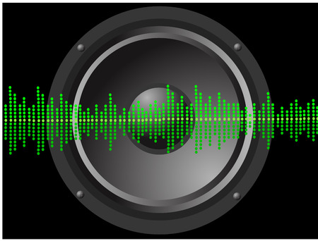speaker with equalizerのイラスト素材