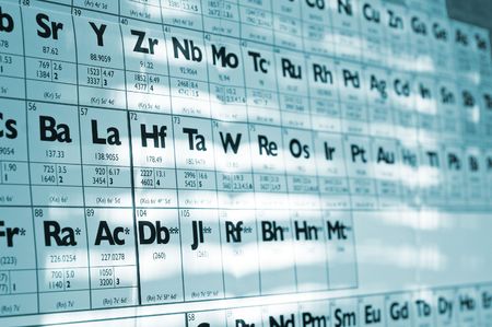 sciense background periodic systemの写真素材