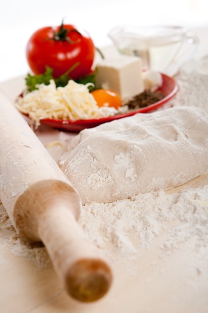 pizza ingredients の写真素材