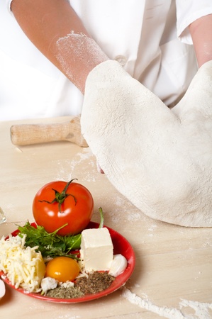 pizza ingredients の写真素材