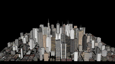 city concept with skyline buildings