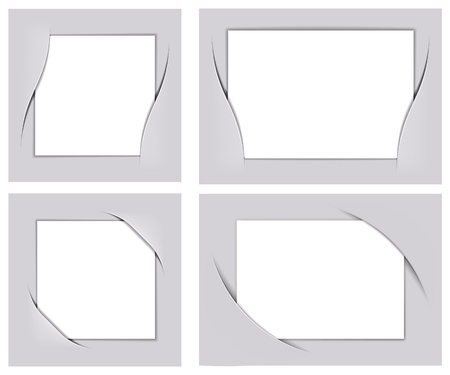 Photo frame corners set, image can be re-size to any limitのイラスト素材