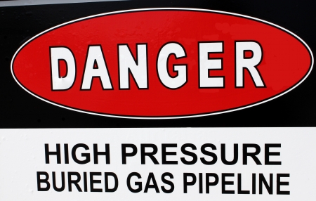 High gas pressure warning signの写真素材