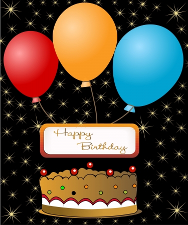 Happy birthday cardのイラスト素材
