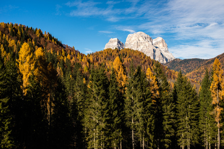 Monte Pelmo in the Dolomitesの写真素材