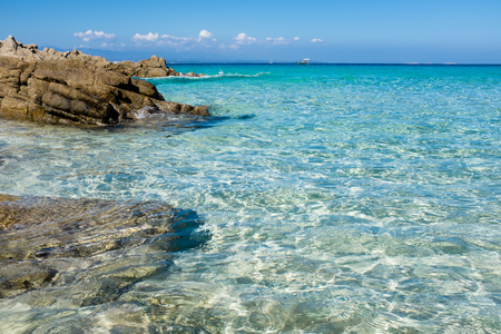 The beautiful sea of Santa Teresa di Gallura, Sardiniaの写真素材