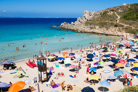 The beautiful sea of Santa Teresa di Gallura, Sardiniaのeditorial素材
