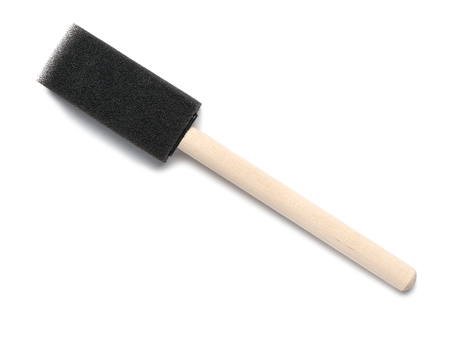 Artists Paintbrush on Whiteの写真素材