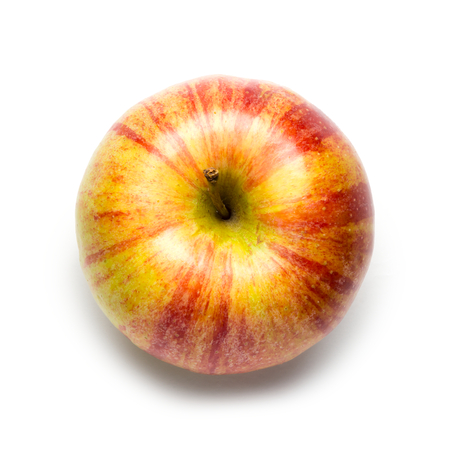 Honeycrisp Apple on White Backgroundの写真素材