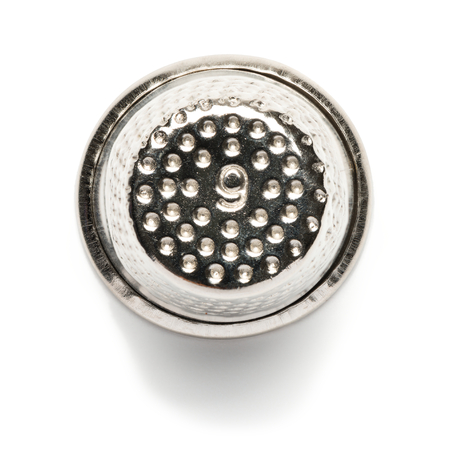 Silver Sewing Thimble on Whiteの写真素材