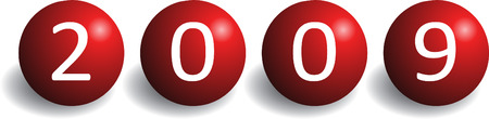 2009 Red Ballのイラスト素材