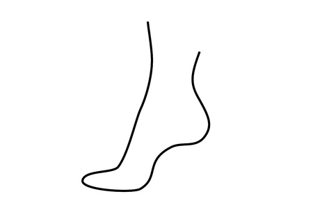 foot design for drawing woman shoe and high heeled shoeの写真素材