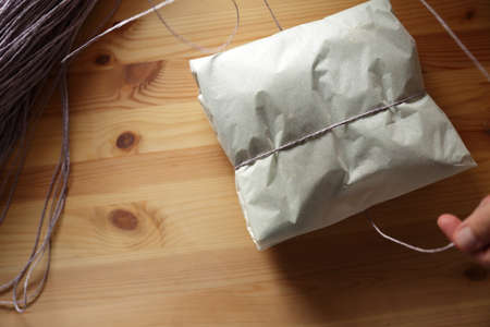 Packaging with organic natural paper good for super marketsの写真素材