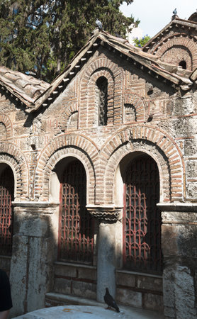 Athens, Greece - September 11,2021. The old Greek Orthodox Church on Ermou Street in Athensのeditorial素材