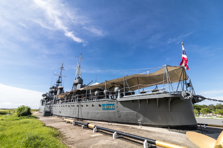 SAMUT PRAKAN, THAILAND - JUNE 23, 2017: HTMS Mae Klong at Phra Chulachomklao Fort..のeditorial素材