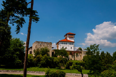 Fortress in the city of Gradacac in Bosnia and Herezgovinaの写真素材