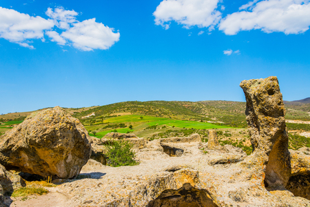 Ruins of Phrygians period in the Phrygian valley in the city of Afyonkarahisarの写真素材