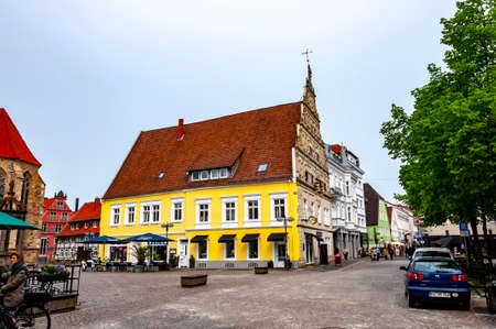 Historical part of the Herford city in Germanyのeditorial素材