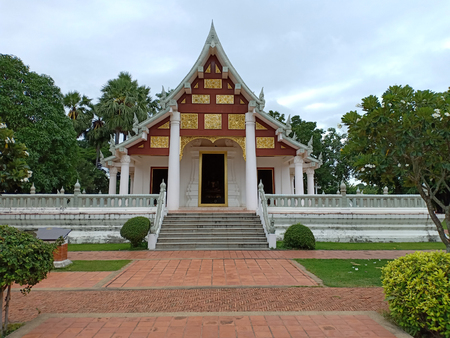 The place Enshrined Buddha statue.の写真素材