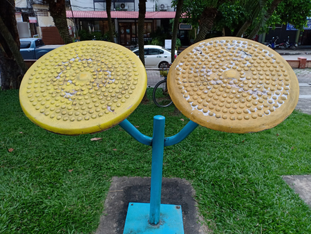 Arm exercise equipment.の写真素材