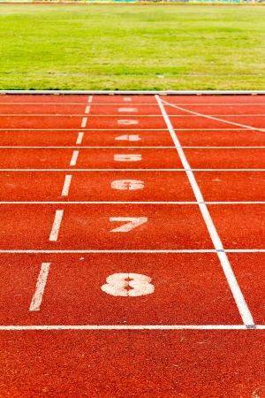 Running track for athletics and competition の写真素材