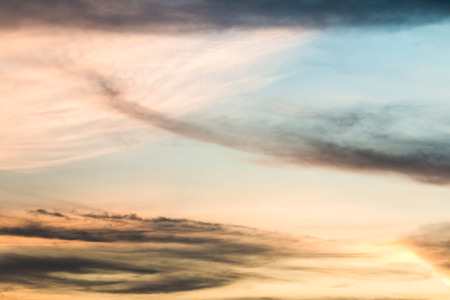 Clouds and sky in the evening  Sky backgroundの写真素材