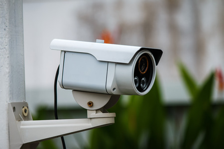 outdoor security cctv cameras の写真素材