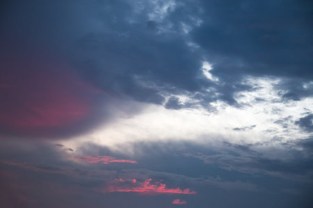 Clouds and sky in the evening  Sky background